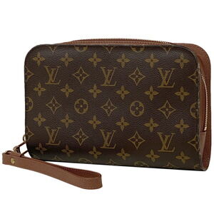 Louis Vuitton Orsay Clutch Bag Business Monogram Brown